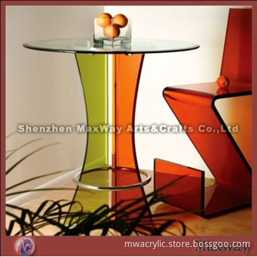 Colourful acrylic/perspex fantastic table and chair